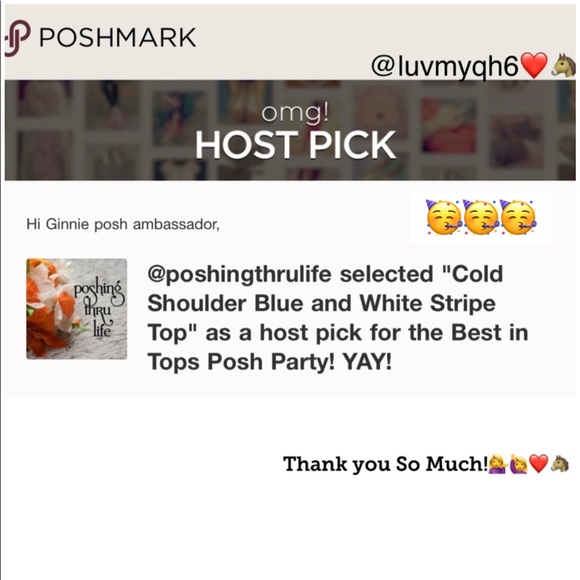 Cold Shoulder Stripe Top๐HP๐ - Picture 3 of 3